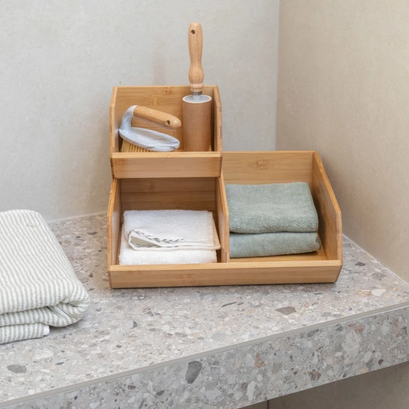 ORGANIΖER BOX BAMBOO ESSENTIALS 35x31x12.5cm
