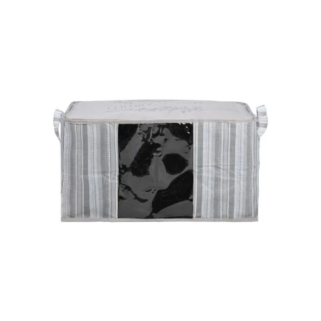STORAGE CASE NON WOVEN 60x45x35cm WITH WINDOW IVORY