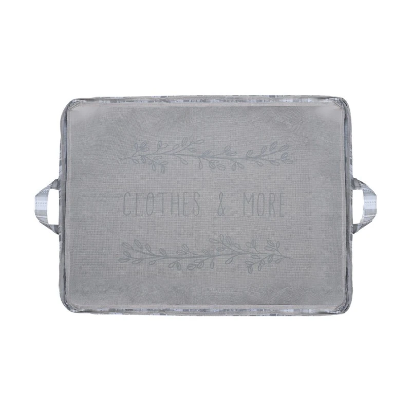 STORAGE CASE NON WOVEN 50x40x30cm WITH WINDOW IVORY