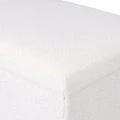 STOOL CUBE TEDY WITH STORAGE SPACE WHITE