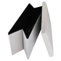 STOOL CUBE TEDY WITH STORAGE SPACE WHITE