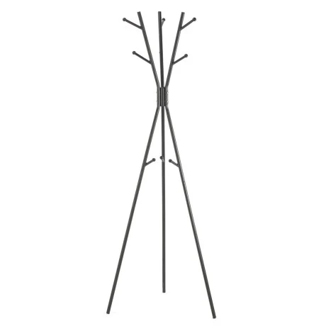 COAT RACK WITH 9 HOOKS METALLIC BLACK