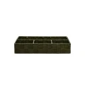 STORAGE BASKET 4 COMPARTMENTS OLIVE SERIES 33x23x6cm OLIVE