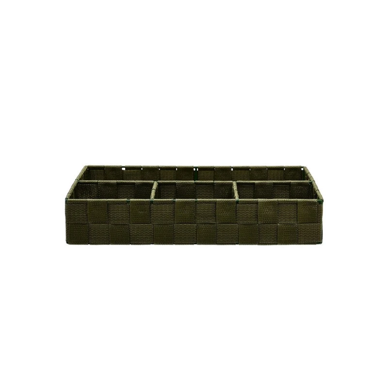 STORAGE BASKET 4 COMPARTMENTS OLIVE SERIES 33x23x6cm OLIVE