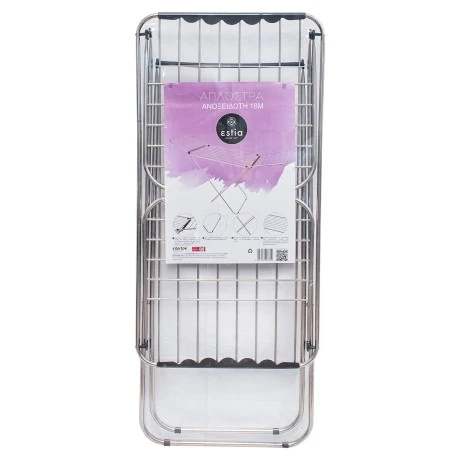 DRYING RACK STAINLESS STEEL 18m FOLDABLE