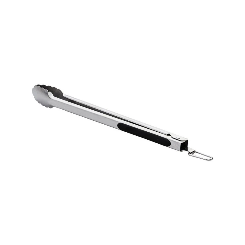 KITCHEN TONGS STAINLESS STEEL 38cm WITH SILICONE HANDLES