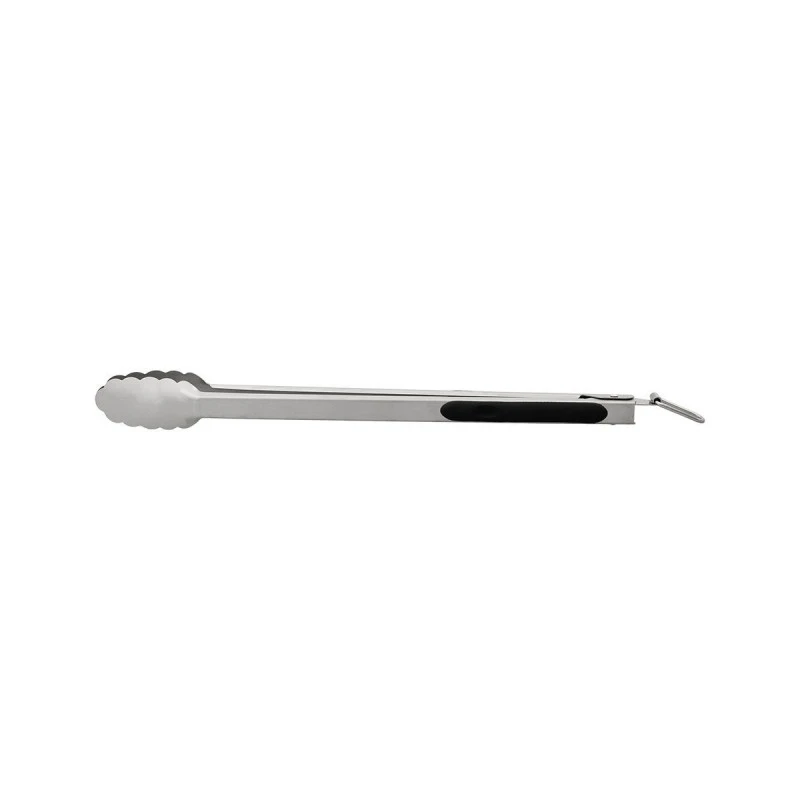 KITCHEN TONGS STAINLESS STEEL 38cm WITH SILICONE HANDLES