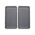 ESTIA ΤΟΣΤΙΕΡΑ BLACK &amp; INOX 2 ΘΕΣΕΩΝ 850w ΜΕ ΑΠΟΣΠΩΜΕΝΕΣ ΑΝΤΙΚΟΛΛΗΤΙΚΕΣ ΠΛΑΚΕΣ