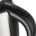 KETTLE BLACK &amp; INOX STAINLESS STEEL 2200w 1.7lt