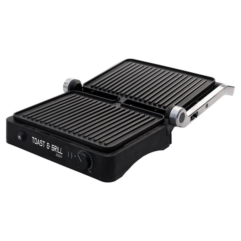 GRILL TOASTER TOAST &amp; GRILL 4-SLICE 200w WITH DETACHABLE PLATES &amp; THERMOSTAT