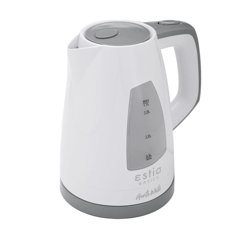 KETTLE GUSTO WHITE PLASTIC 2200w 1.7lt WHITE