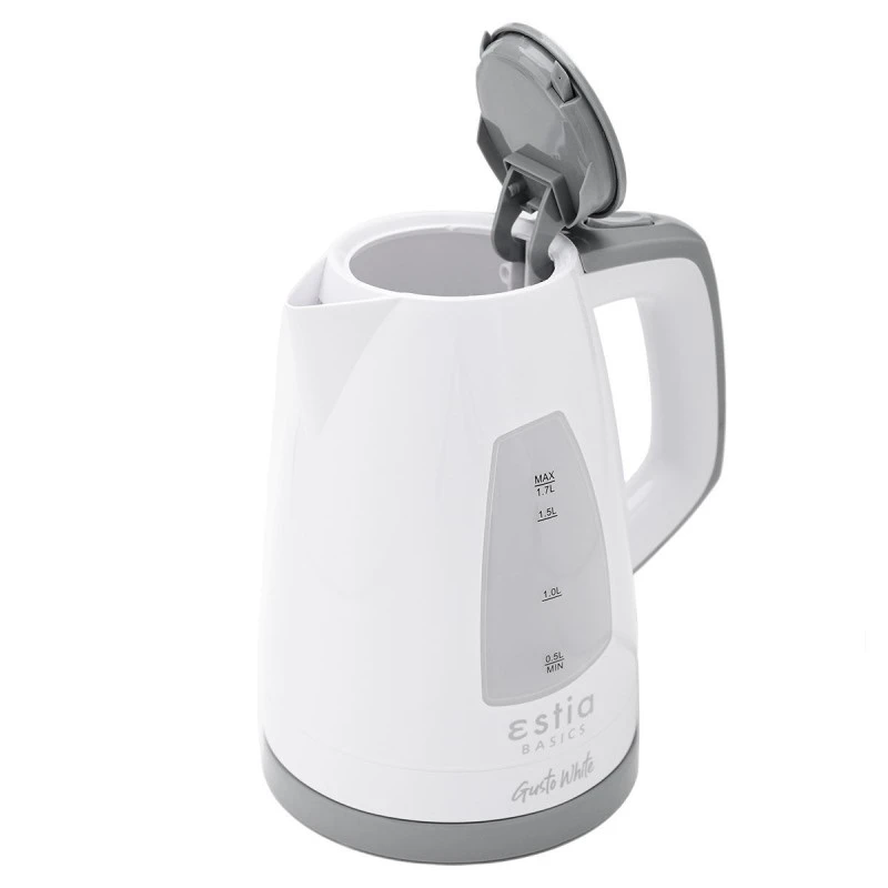 KETTLE GUSTO WHITE PLASTIC 2200w 1.7lt WHITE