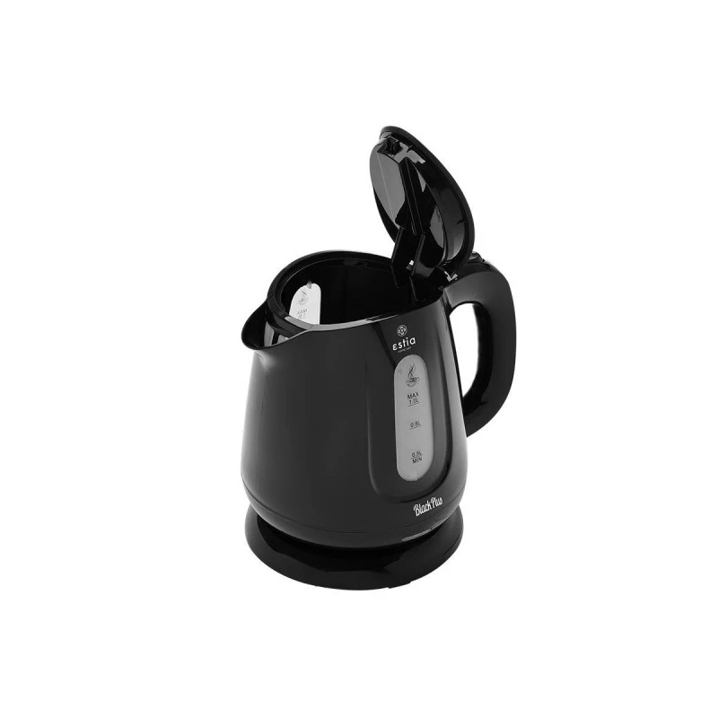 KETTLE BLACK PLUS STAINLESS STEEL 1lt 1.100w