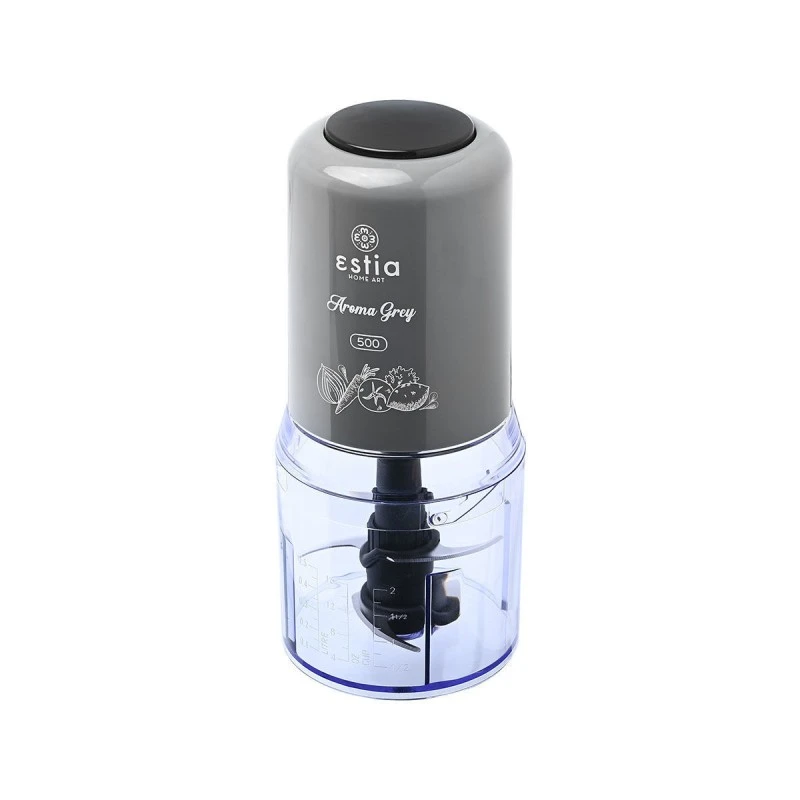 FOOD CHOPPER AROMA GREY 400w WITH PLASTIC BOWL 500ml
