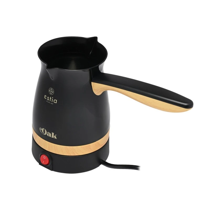 ELECTRIC GREEK COFFEE POT OAK 800W WITH DETACHABLE BASE 360° BLACK