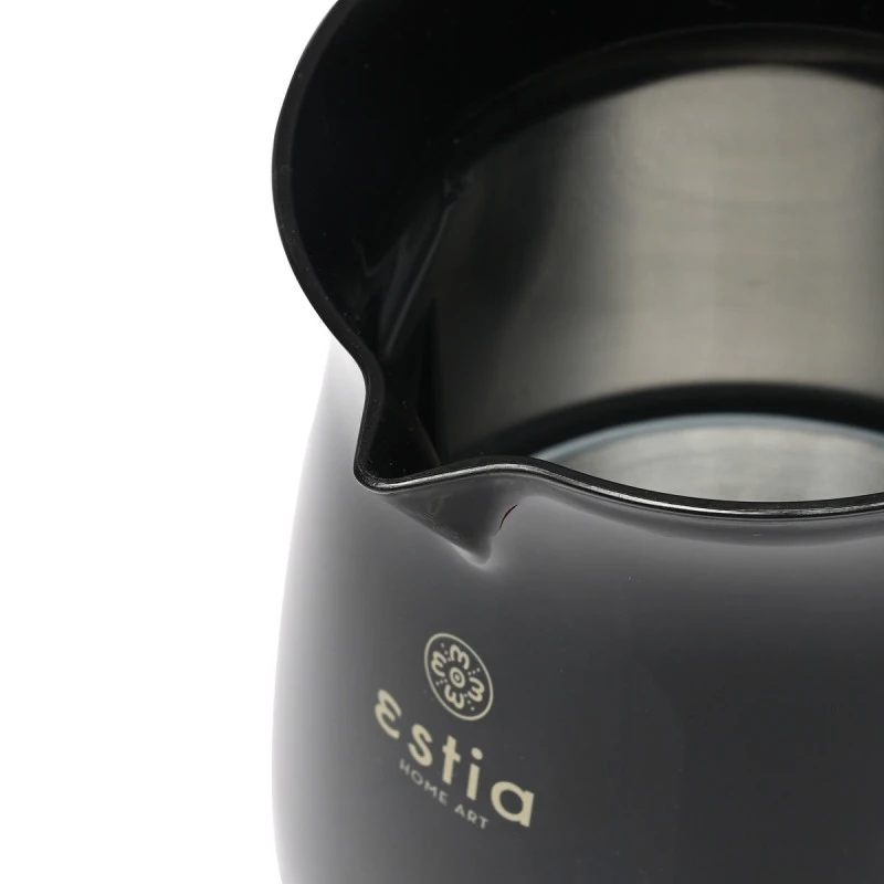 ELECTRIC GREEK COFFEE POT OAK 800W WITH DETACHABLE BASE 360° BLACK