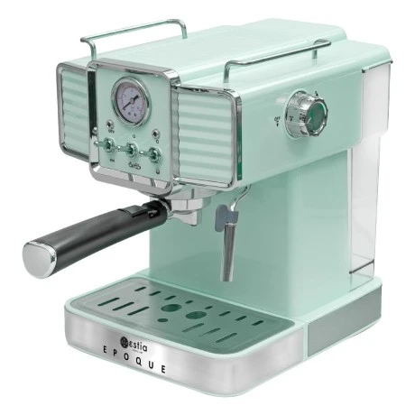 ESPRESSO COFFEE MAKER RETRO EPOQUE 1350w 20bar 1.5lt MINT