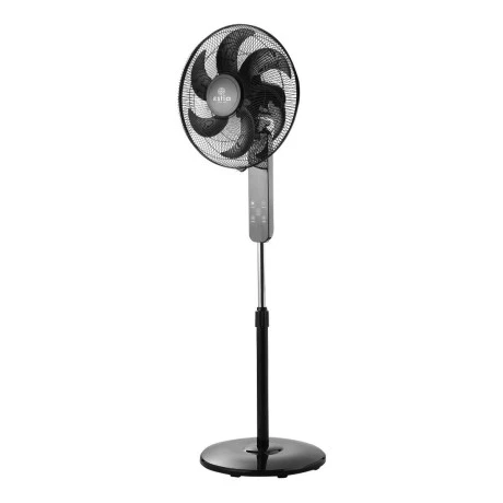 STAND FAN BOW 40cm 60w BLACK WITH REMOTE CONTROL