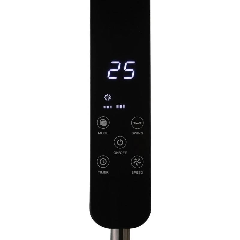 STAND FAN BOW 40cm 60w BLACK WITH REMOTE CONTROL