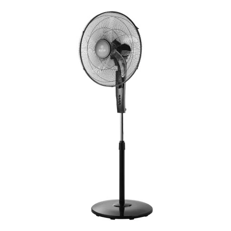 STAND FAN CLEAR 45cm 60w BLACK WITH TIMER