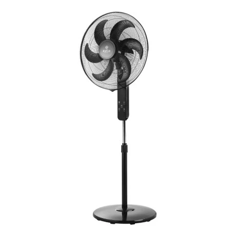 STAND FAN BOW 45cm 75w BLACK WITH REMOTE CONTROL