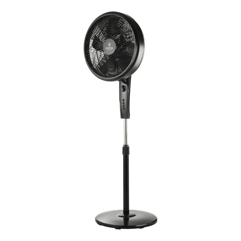 STAND FAN AITHER 40cm 45w BLACK WITH TIMER