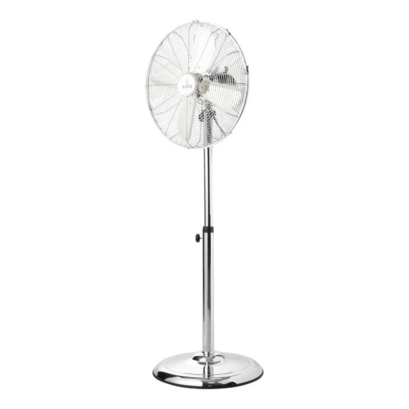 STAND FAN RETROFLOW 40cm 50w METALLIC SILVER