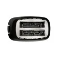 TOASTER INTENSE DARK 2-SLICE WITH 7 BROWNING 750w MATTE