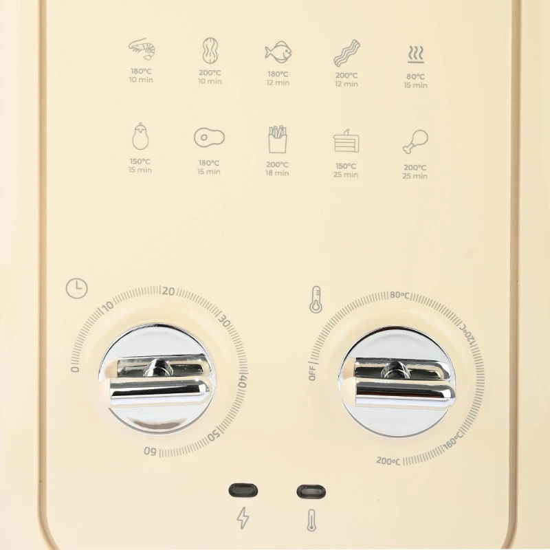 AIR FRYER RETRO EPOQUE 1500W 5lt WITH RECTANGULAR BIN