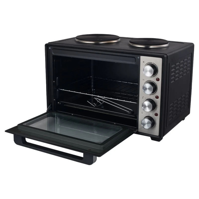 ESTIA ΗΛΕΚΤΡΙΚΟ ΦΟΥΡΝΑΚΙ MULTICOOK COMPACT 3600w 38lt ΜΕ 2 ΕΣΤΙΕΣ ΚΑΙ ΑΝΤΙΚΟΛΛΗΤΙΚΟ ΕΣΩΤΕΡΙΚΟ
