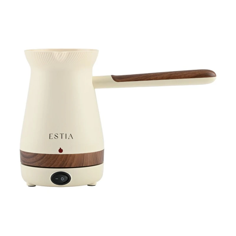 ELECTRIC GREEK COFFEE POT PURE CREAM 1000W WITH DETACHABLE BASE 360° 0.25Lt CRÈME