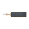 SERVING PLATE SLATE 3-TIER WITH WOODEN BASE 44x12cm