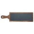 SERVING PLATE BAMBOO LASER DEISGN 44x12cm