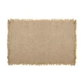 PLACEMAT LOOM 33x50cm WITH FRINGES BEIGE