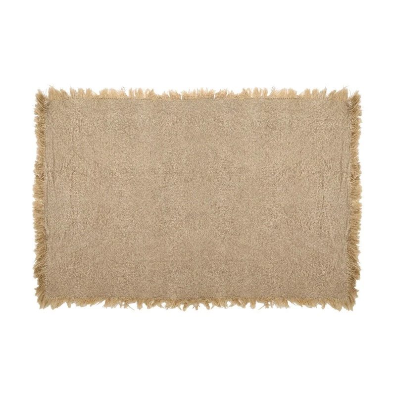 PLACEMAT LOOM 33x50cm WITH FRINGES BEIGE