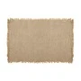 PLACEMAT LOOM 33x50cm WITH FRINGES BEIGE