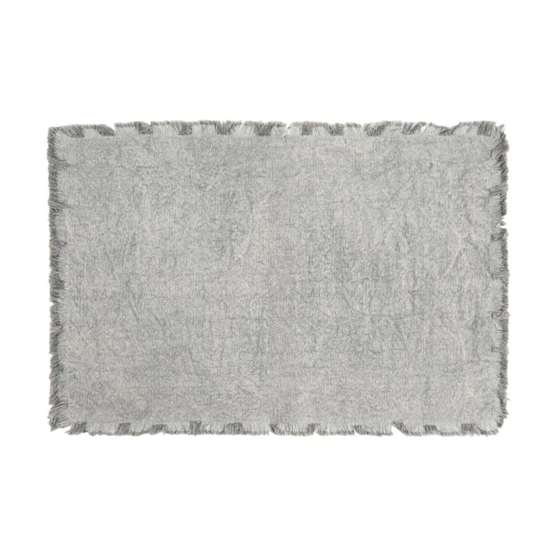 PLACEMAT LOOM 33x50cm WITH FRINGES GREY