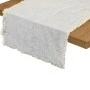 TABLE RUNNER LOOM 45x150cm WITH FRINGES GREY