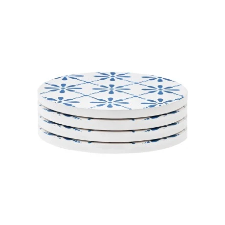 COVERS AEGEAN TILE CERAMIC Φ10.3cm SET OF 4 PCS.