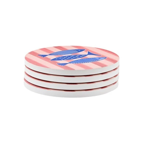 COVERS PORTO PESCE CERAMIC Φ10.3cm SET OF 4 PCS.