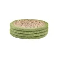 COASTERS GAIA Φ12cm 4PCS GREEN