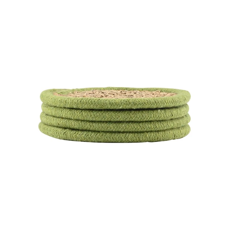 COASTERS GAIA Φ12cm 4PCS GREEN