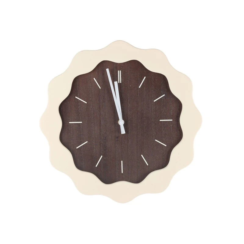 WOODEN DECORATIVE CLOCK FIBRA 35cm