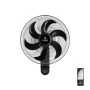 WALL FAN BOW 45cm 75w BLACK WITH REMOTE CONTROL