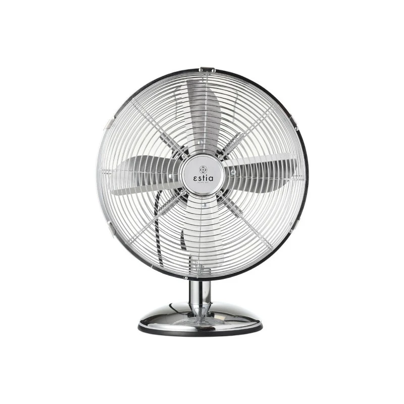 TABLE FAN RETROFLOW 30cm 40w METALLIC SILVER