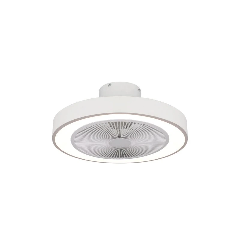 ESTIA ΑΝΕΜΙΣΤΗΡΑΣ ΟΡΟΦΗΣ HALO FLOW 50cm 15w ΜΕ CCT LED ΦΩΤΙΣΜΟ 45W &amp; ΤΗΛΕΧΕΙΡΙΣΤΗΡΙΟ ΛΕΥΚΟΣ