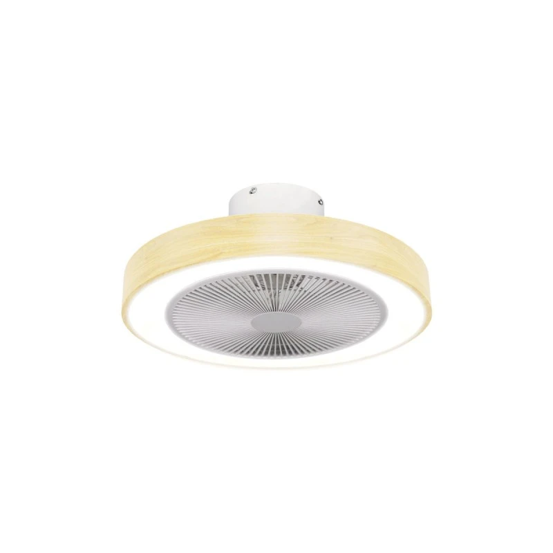 ESTIA ΑΝΕΜΙΣΤΗΡΑΣ ΟΡΟΦΗΣ HALO FLOW 50cm 15w ΜΕ CCT LED ΦΩΤΙΣΜΟ 45W &amp; ΤΗΛΕΧΕΙΡΙΣΤΗΡΙΟ ΟΨΗ ΞΥΛΟΥ