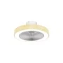 ESTIA ΑΝΕΜΙΣΤΗΡΑΣ ΟΡΟΦΗΣ HALO FLOW 50cm 15w ΜΕ CCT LED ΦΩΤΙΣΜΟ 45W &amp; ΤΗΛΕΧΕΙΡΙΣΤΗΡΙΟ ΟΨΗ ΞΥΛΟΥ