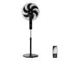 STAND FAN BOW 40cm 60w BLACK WITH REMOTE CONTROL