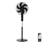 STAND FAN BOW 40cm 60w BLACK WITH REMOTE CONTROL